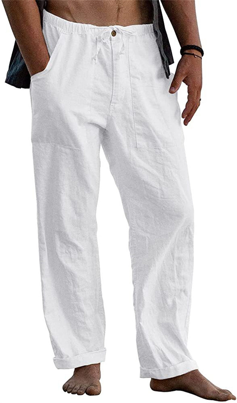 Men's Casual Drawstring Loose Pants | Cotton Comfort
