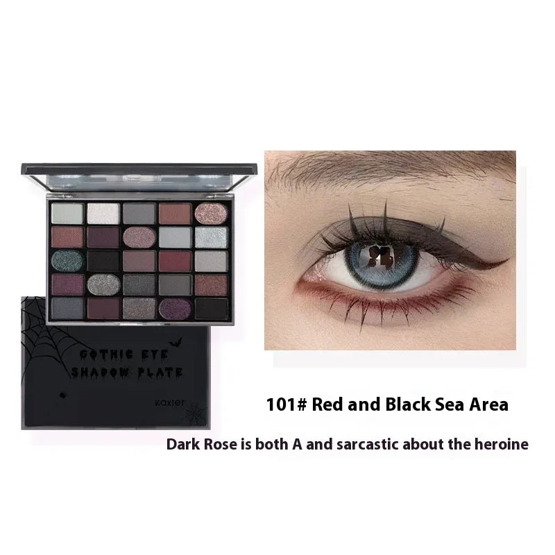 Cahill Dark Goth Eyeshadow Palette – Shimmer & Matte - ZA-Zola