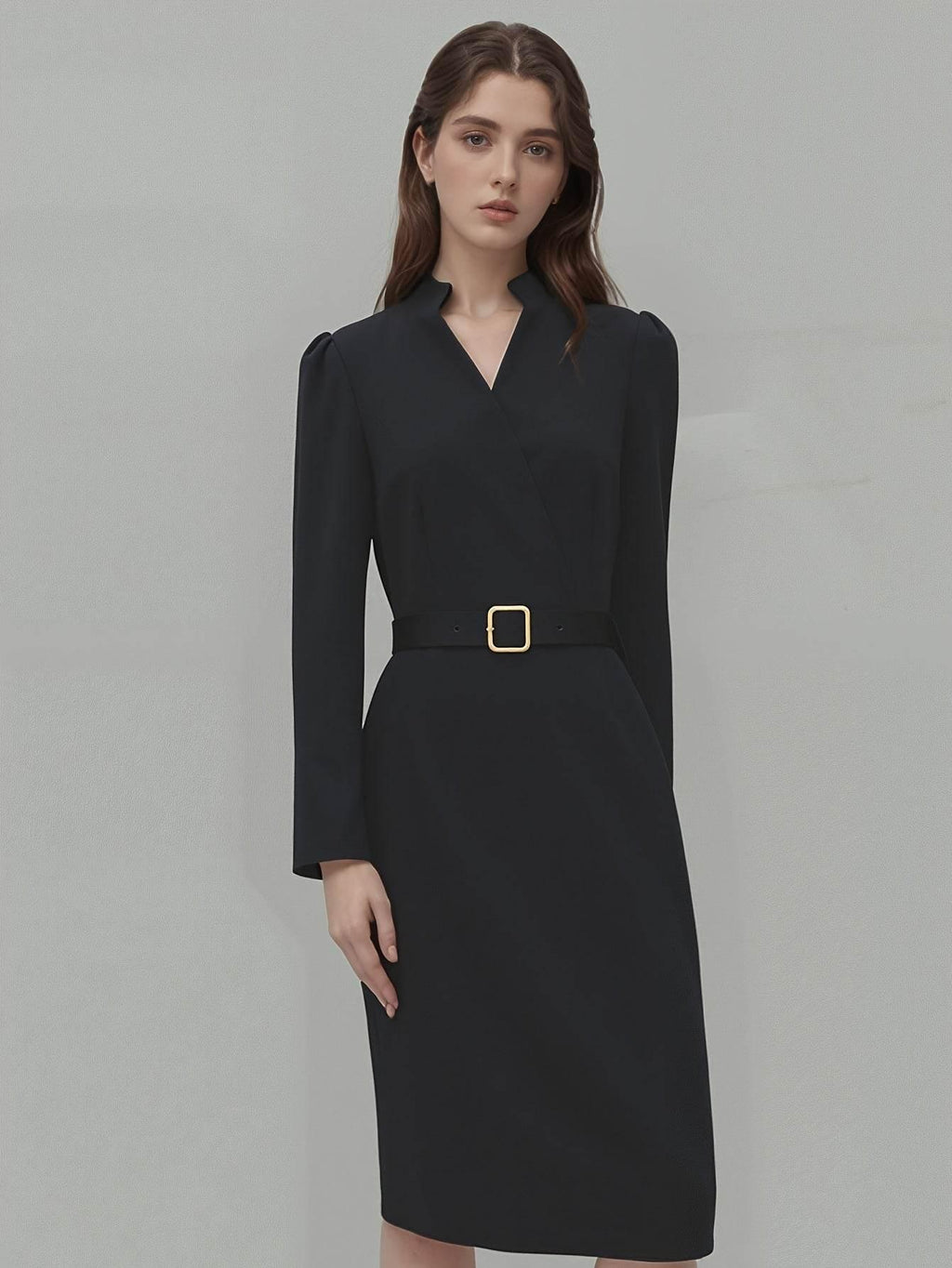 Long Sleeve Dress | Casual Office Dress & Business Work Outfit - ZA-Zola