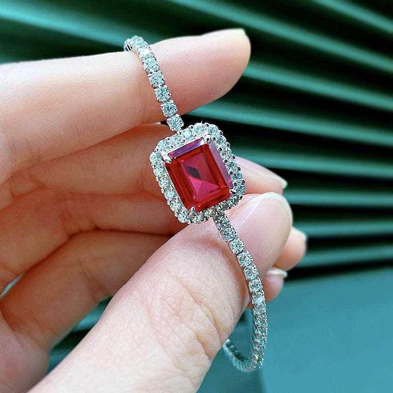 Buy S925 Sterling Silver Emerald Bracelet - Shop Now! - ZA-Zola