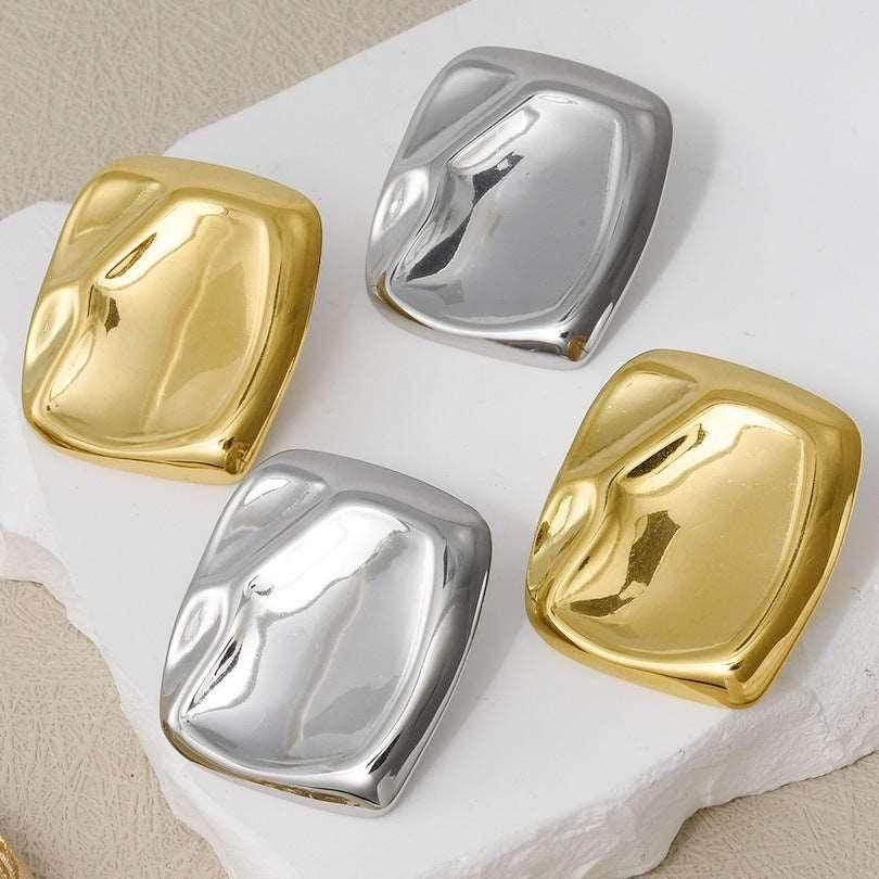 304 Stainless Steel Irregular Ear Studs - Shop Now! - ZA-Zola