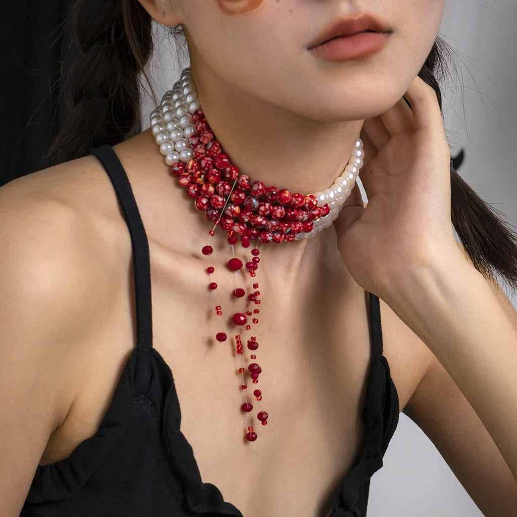 ZA-Zola Gothic Pearl Women’s Necklace - ZA-Zola