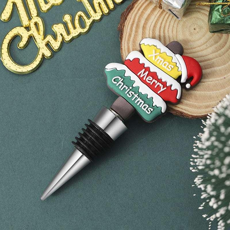 Christmas Wine Stopper – Festive Tree Sealed Bottle Cork for Parties - ZA-Zola