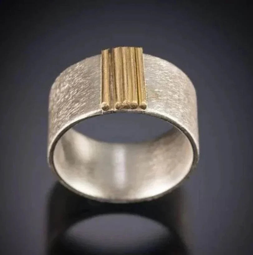 Retro Simple Geometric Silver Women's Statement Ring - ZA-Zola