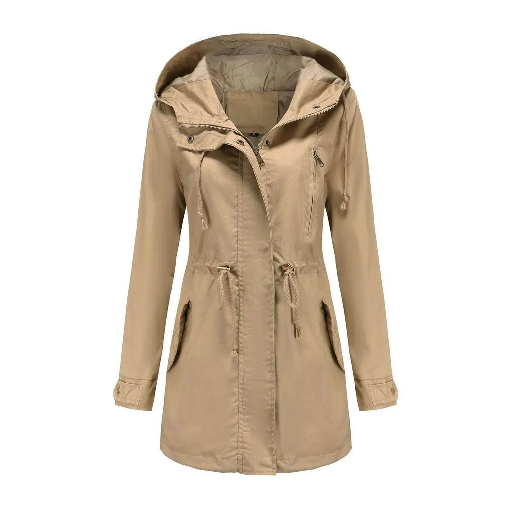 Women’s Cotton Anorak Mid-Length Spring Coat - ZA-Zola