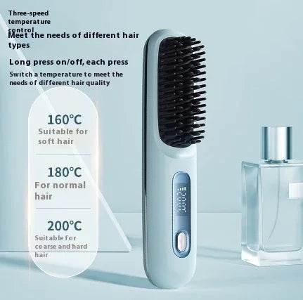 Portable Wireless Hair Straightener – Rechargeable & Travel-Friendly - ZA-Zola