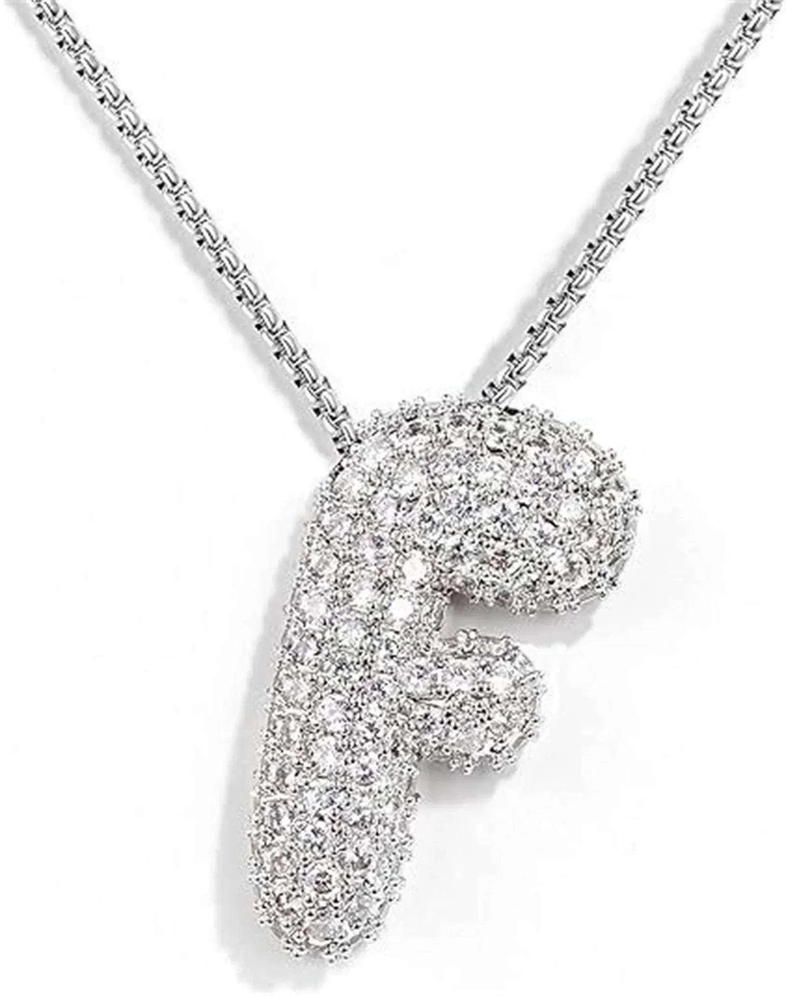 Zircon Balloon Letter Pendant Necklace for Women - ZA-Zola