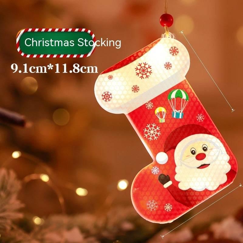 Bar Atmosphere Christmas Interior Decorations Colored Lights - ZA-Zola