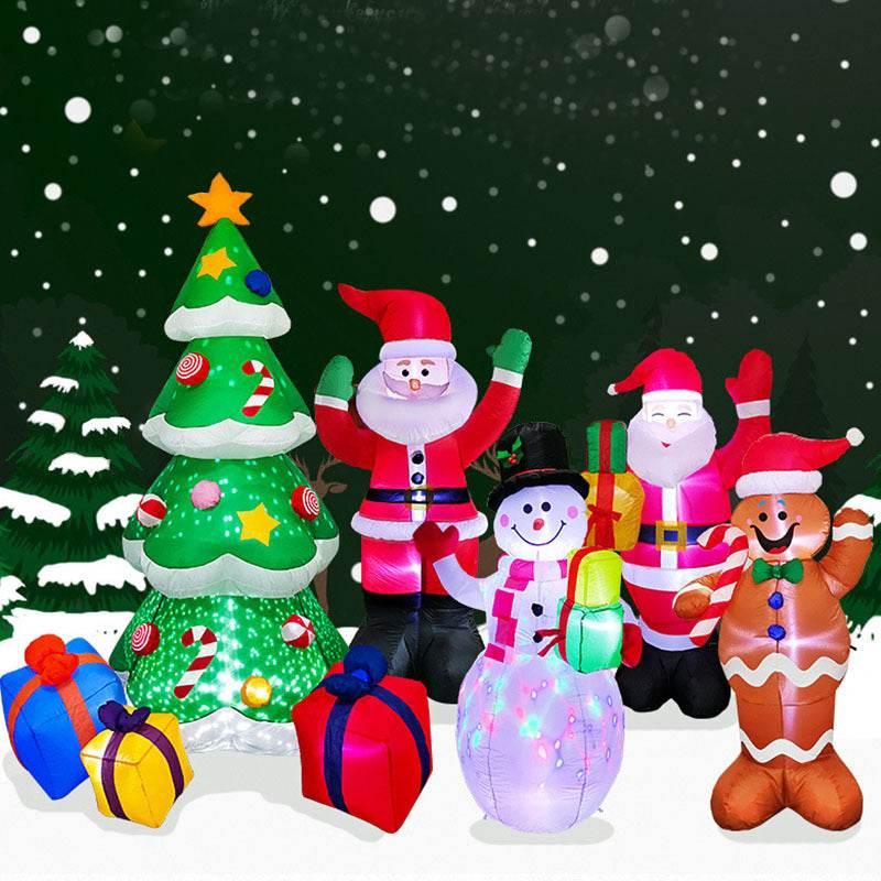 Christmas LED Inflatable Decoration — Santa, Tree & Snowman Yard Decor - ZA-Zola