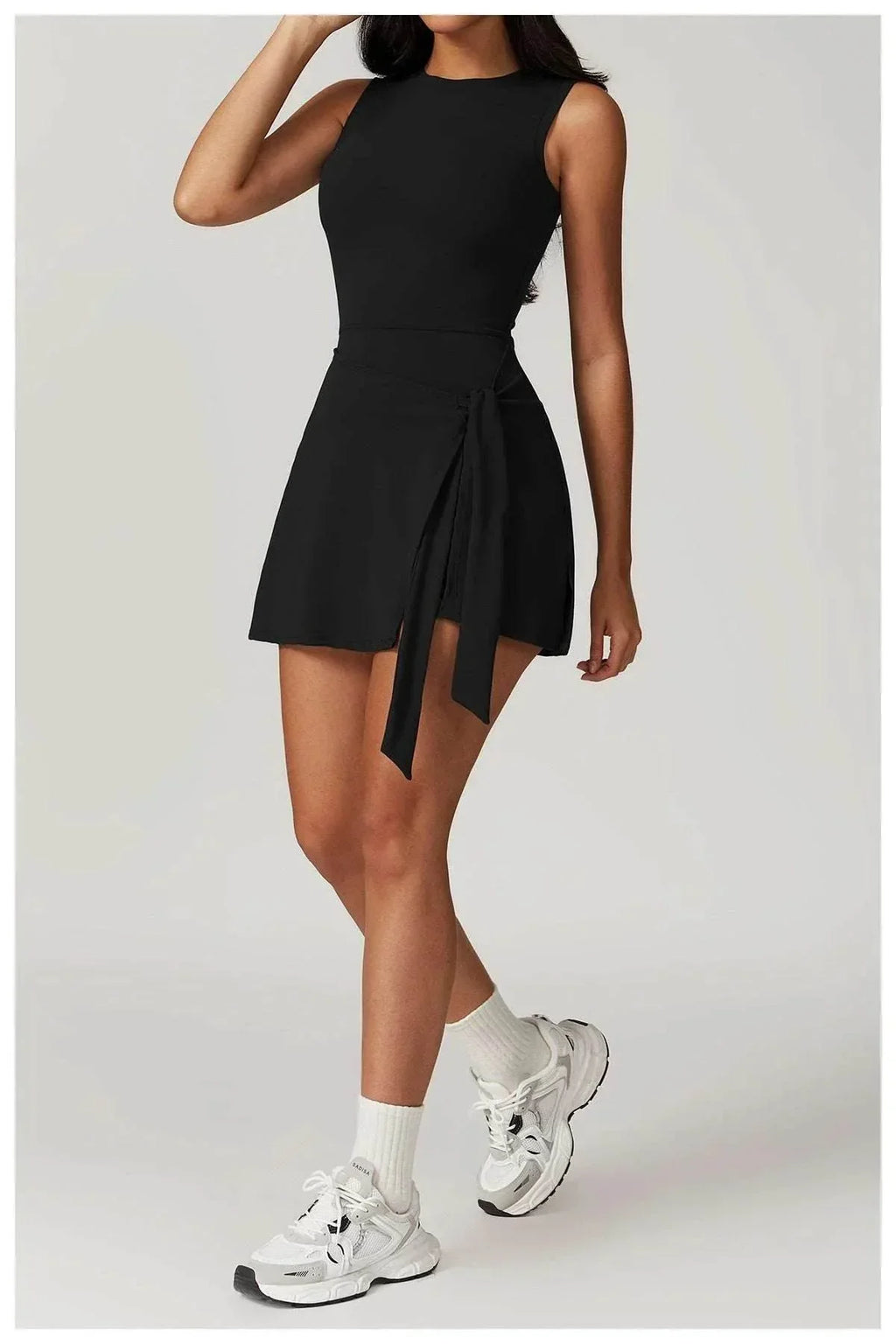 Fake Two-Piece Tight Sports Dress – Women's Fitness Wear - ZA-Zola
