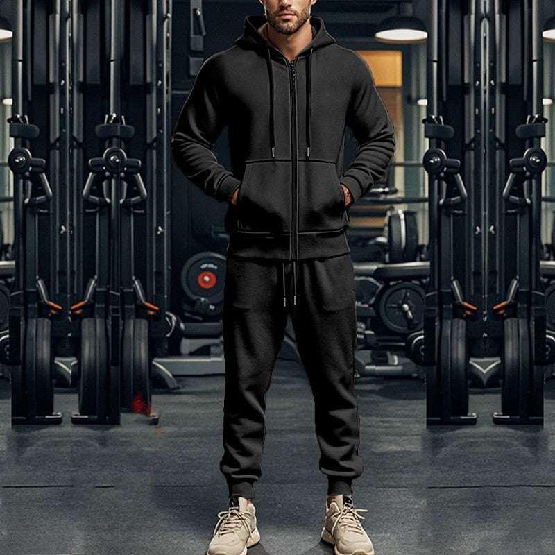 Casual Fleece Two Piece Suit | Warm Winter Set - ZA-Zola