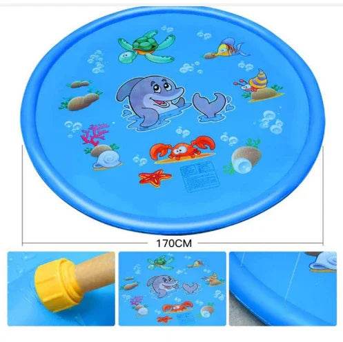 Kids Water Spray Splash Play Mat for Outdoor Fun - ZA-Zola