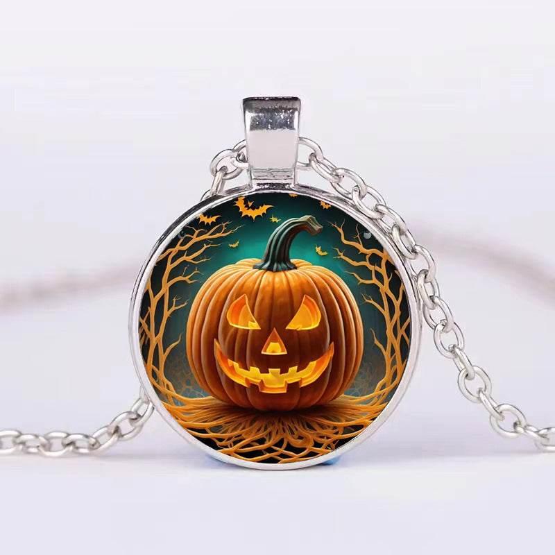 ZA-Zola Halloween Pumpkin Ghost Necklace - ZA-Zola