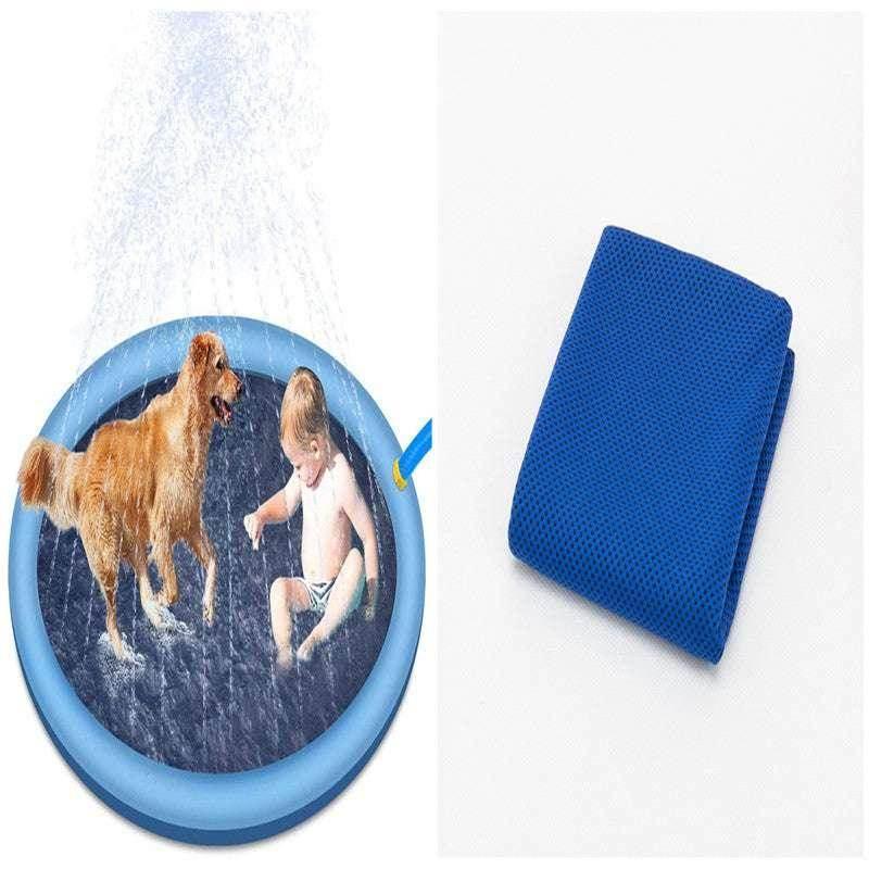 Non-Slip Splash Pad for Kids & Pets – 150cm Fun - ZA-Zola