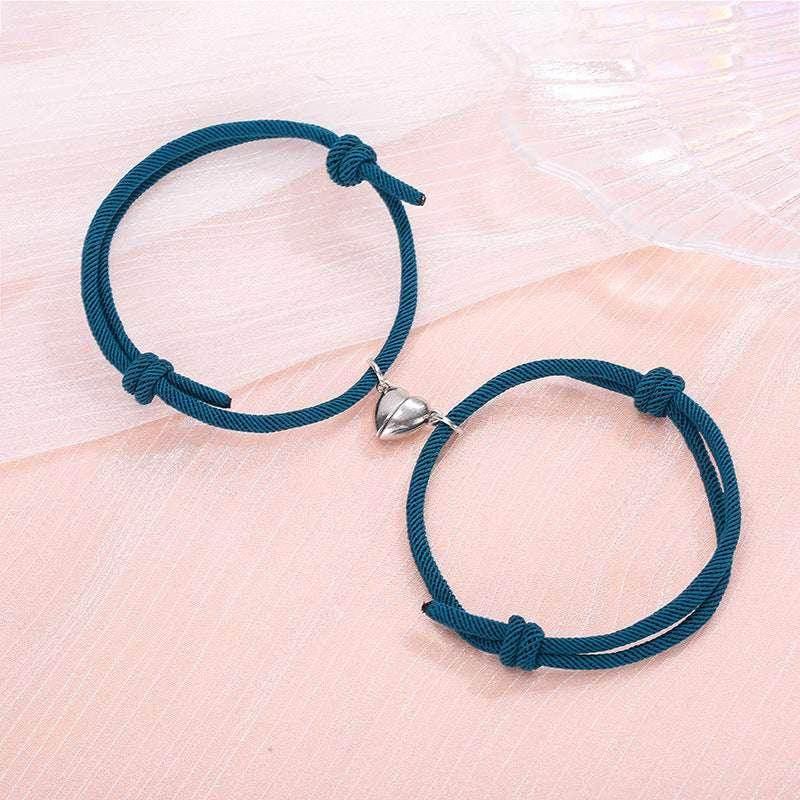 Magnetic Heart Couple Bracelets – 2pcs - ZA-Zola