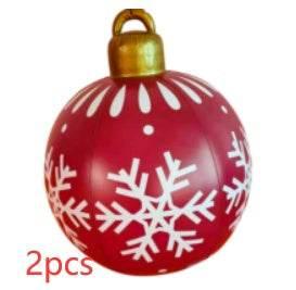 Inflatable Christmas Ornament Ball 60CM Outdoor PVC - ZA-Zola