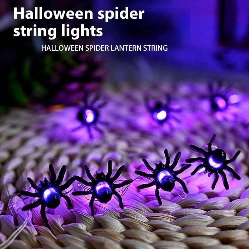 ZA-Zola LED Purple Spider Halloween Lights - ZA-Zola