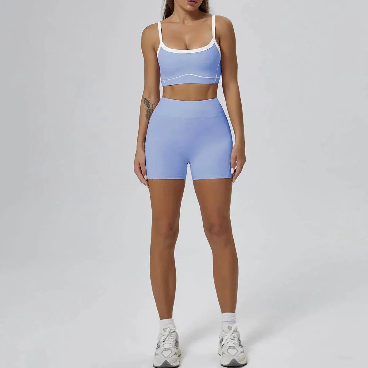 Nude Feel High Elastic Yoga Bra & Pants Set - ZA-Zola