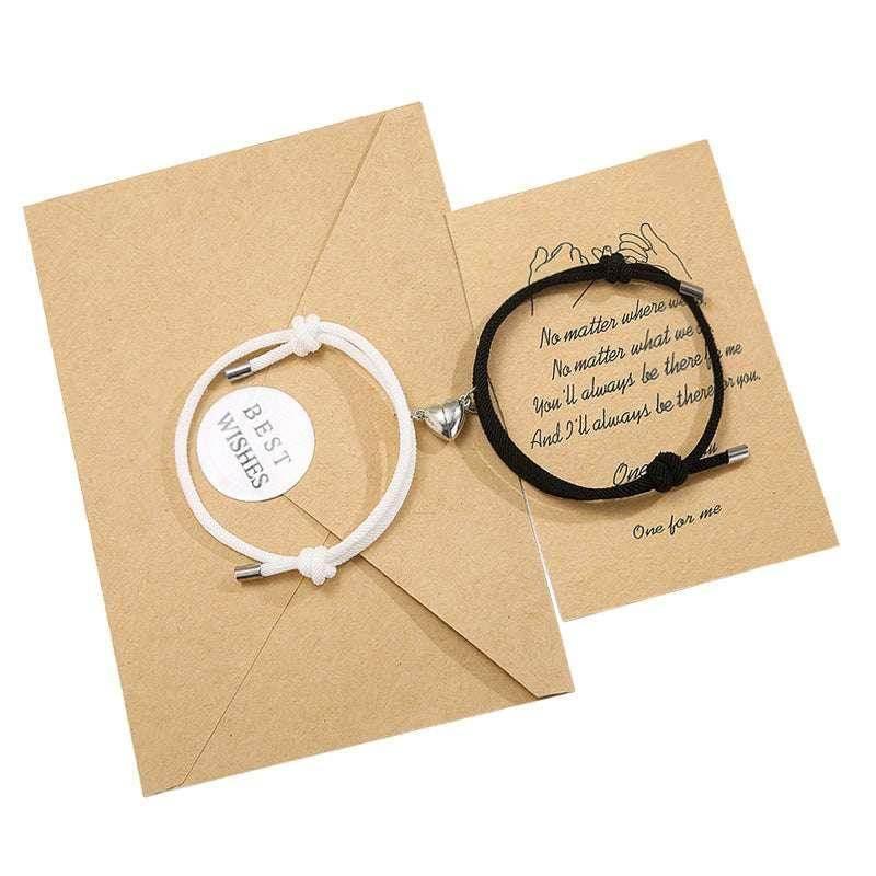 Magnetic Nylon Love Bracelet Pair – Adjustable Fit - ZA-Zola