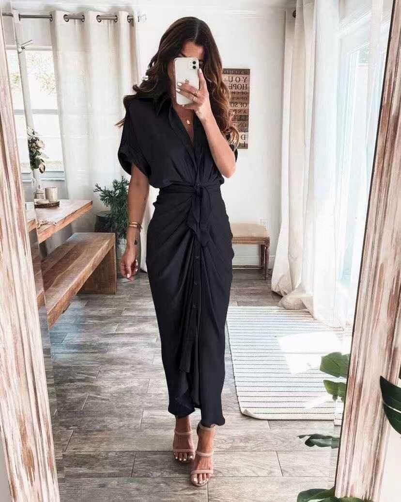 Elegant Swing Maxi Dress – High Waist Formal Look - ZA-Zola