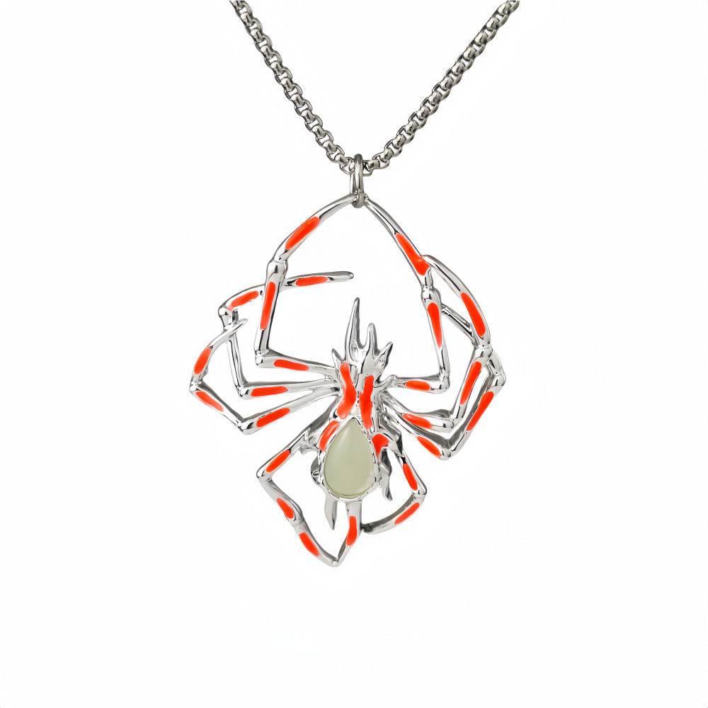 ZA-Zola Halloween Glow Spider Necklace - ZA-Zola