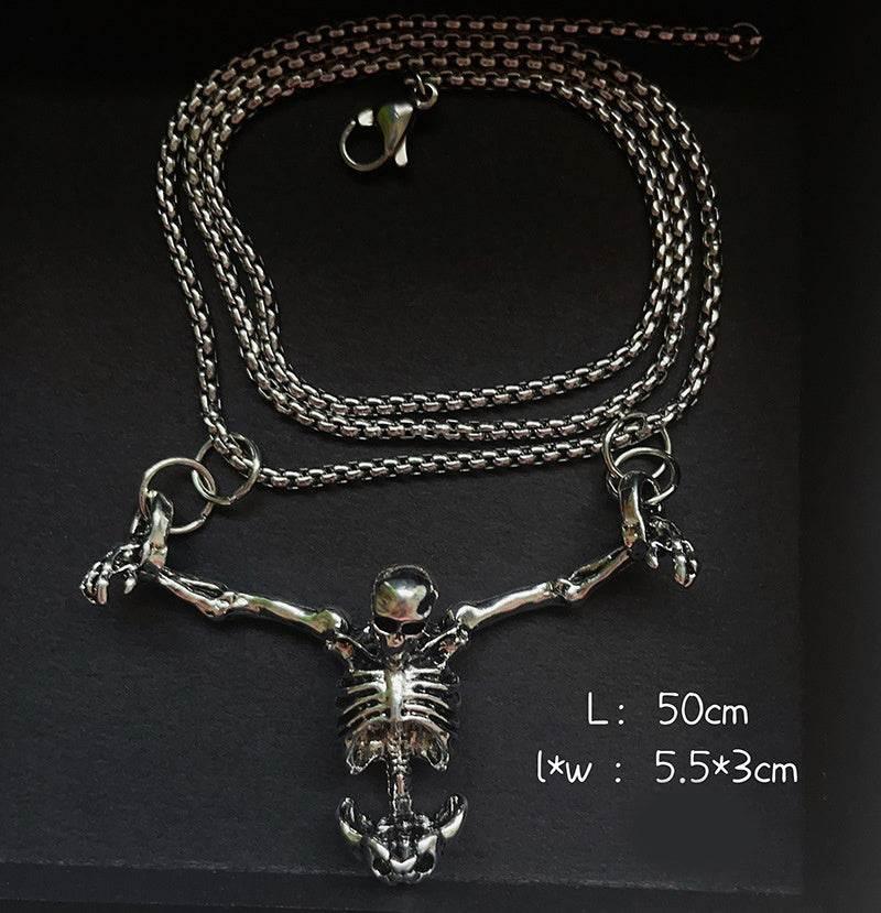 ZA-Zola Retro Punk Halloween Skull Necklace - ZA-Zola