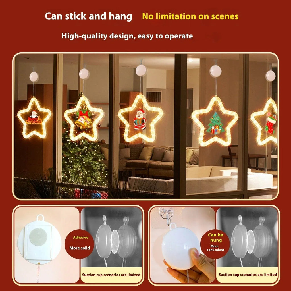 Christmas Pendant Decoration LED Star Light for Window - ZA-Zola