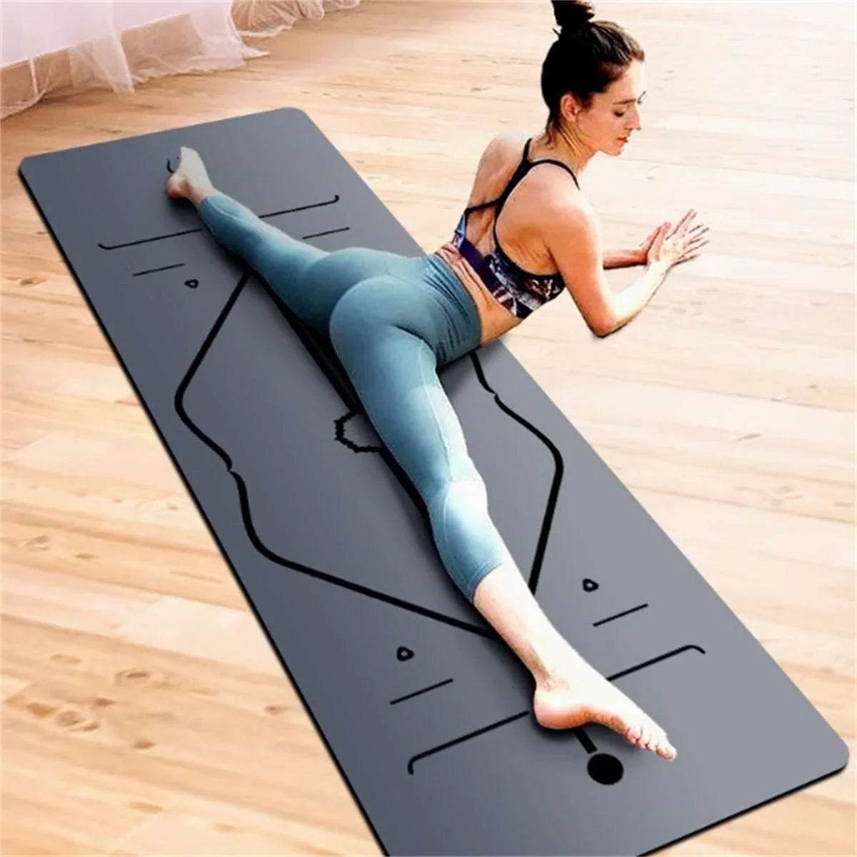 Natural Rubber Non-Slip Yoga Mat – 5mm Thick & Durable - ZA-Zola