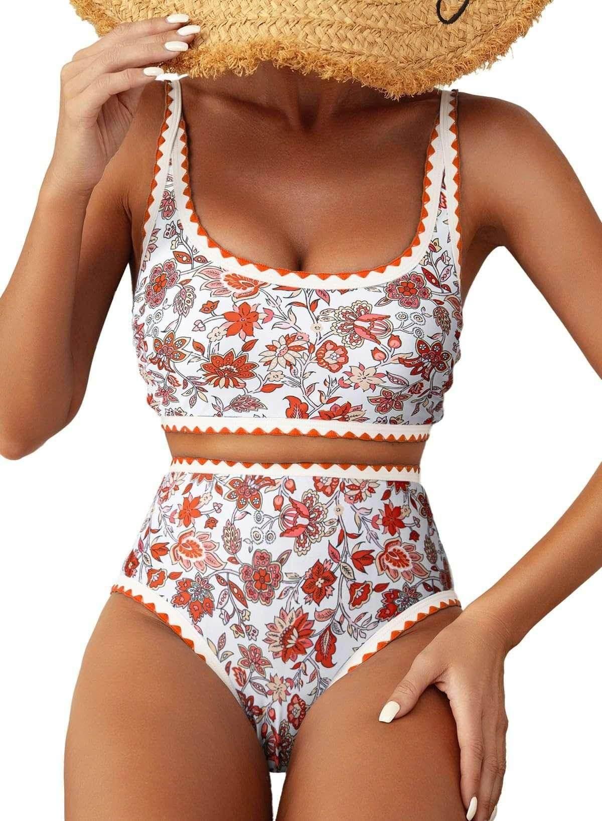 Women’s Sexy Paisley Floral Bikini Swimsuit Set | S–XXL - ZA-Zola