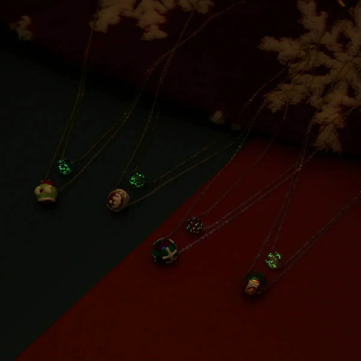 Shop Christmas Luminous Necklace – Festive Santa Charm - ZA-Zola