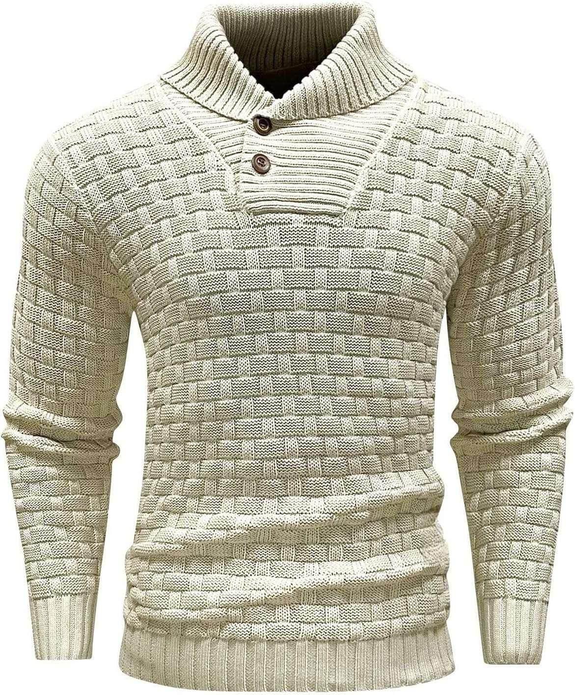 Men's Slim Turtleneck Sweater - Fashion Casual Pullover - ZA-Zola