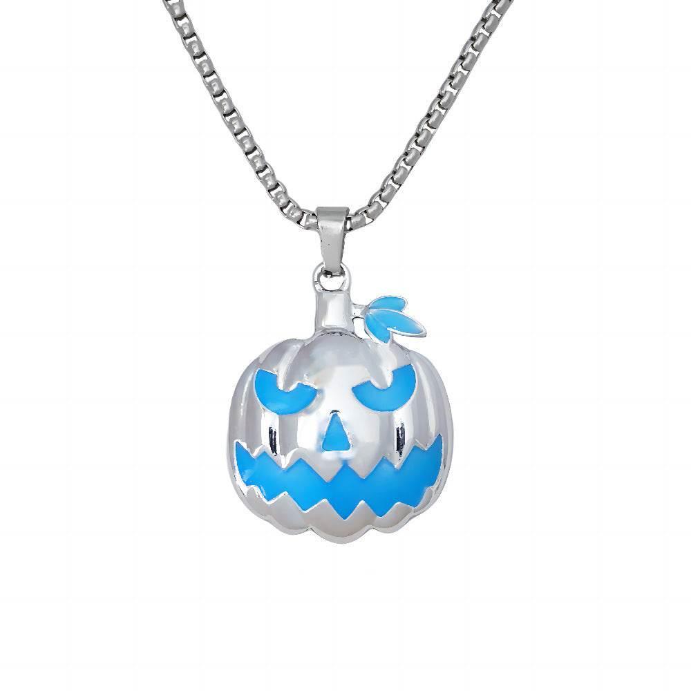 ZA-Zola Luminous Pumpkin Ghost Necklace Halloween - ZA-Zola
