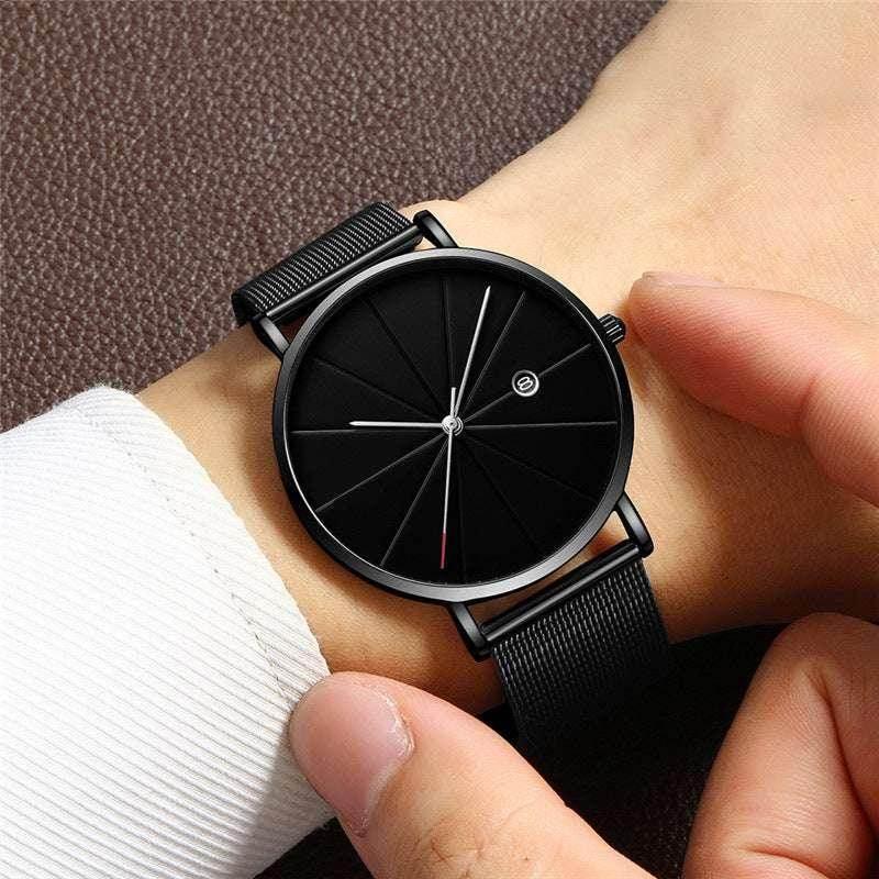 Men’s Simple Waterproof Quartz Watch with Calendar - ZA-Zola