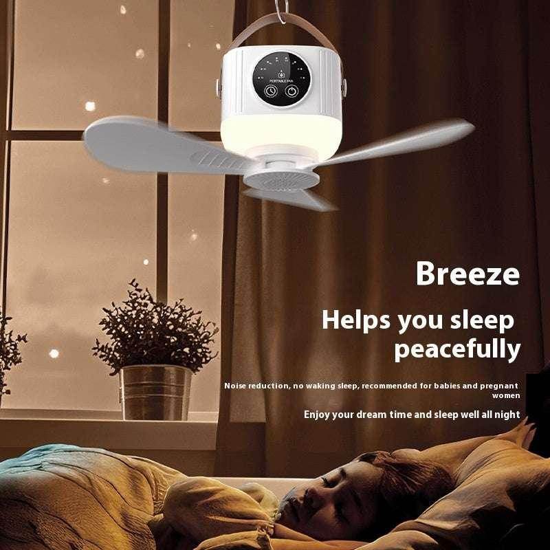 USB Camping Ceiling Fan with Light – Portable - ZA-Zola