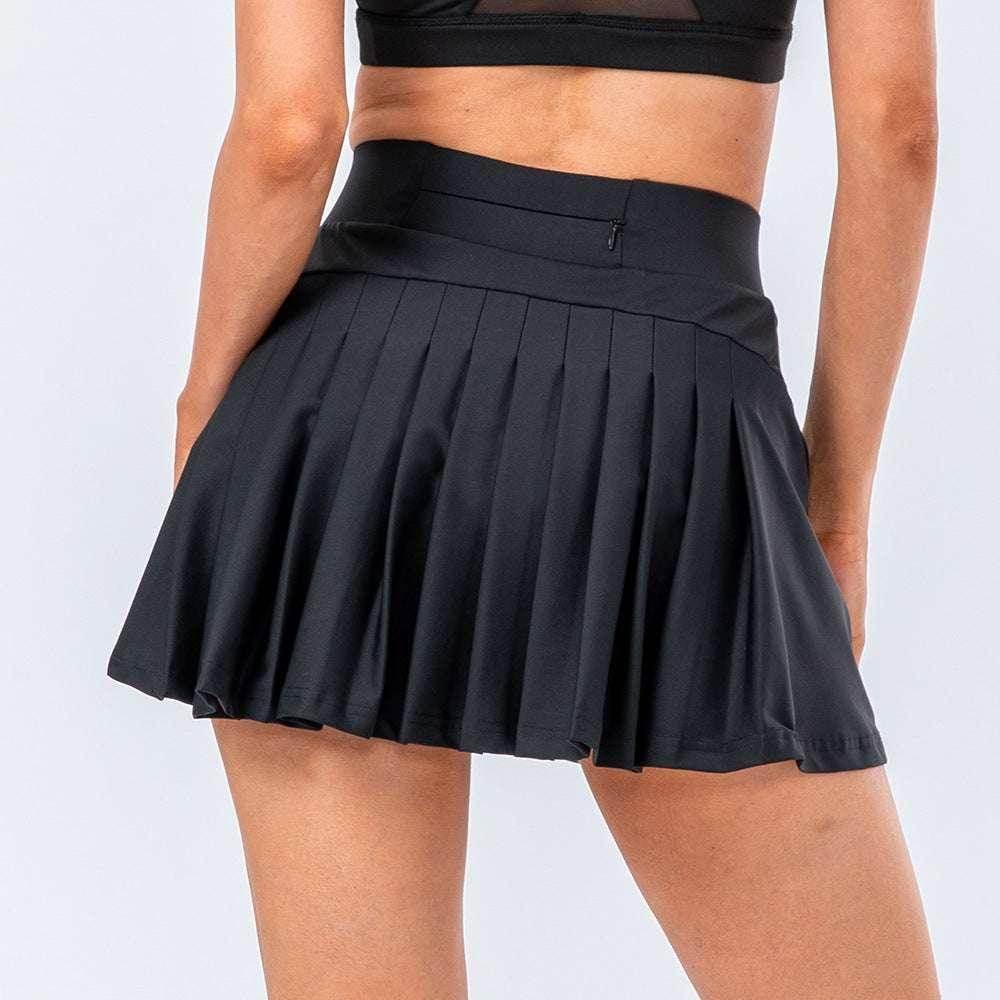 High-Quality Tennis Skirt with Zipped Pocket - Women - ZA-Zola