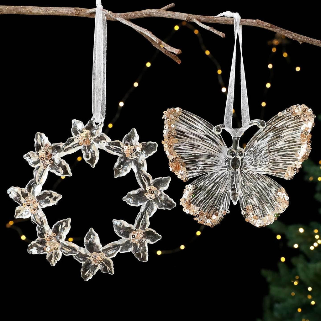 Sequined Acrylic Christmas Decoration Pendant Ornaments - ZA-Zola