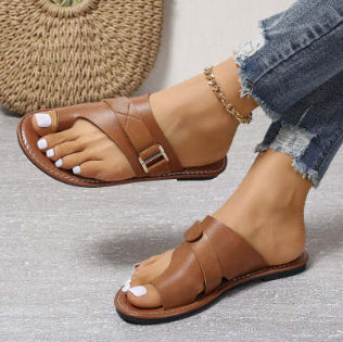 Women’s Flat Heel Casual European Style Summer Slippers