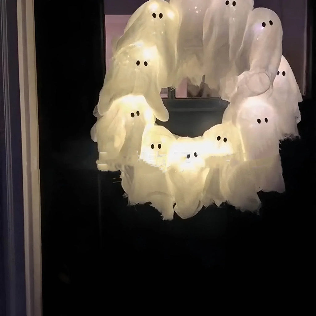 ZA-Zola Light-Up Ghost Garland Halloween Decor - ZA-Zola