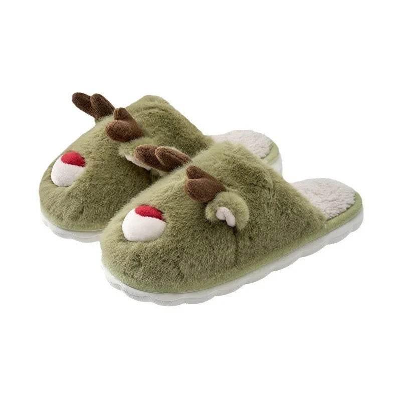 Cartoon Cotton Winter Slippers – Plush & Warm - ZA-Zola