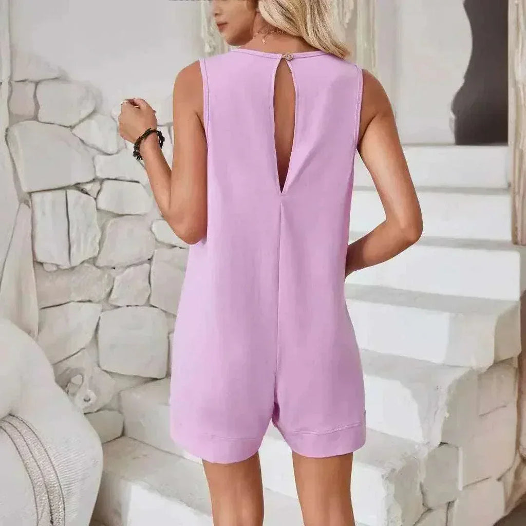 Women’s Cotton Sleeveless Summer Jumpsuit - ZA-Zola
