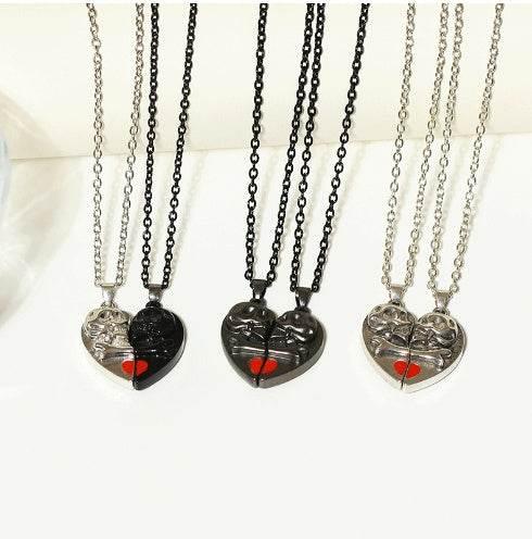 ZA-Zola Punk Retro Skull Couple Necklace - ZA-Zola
