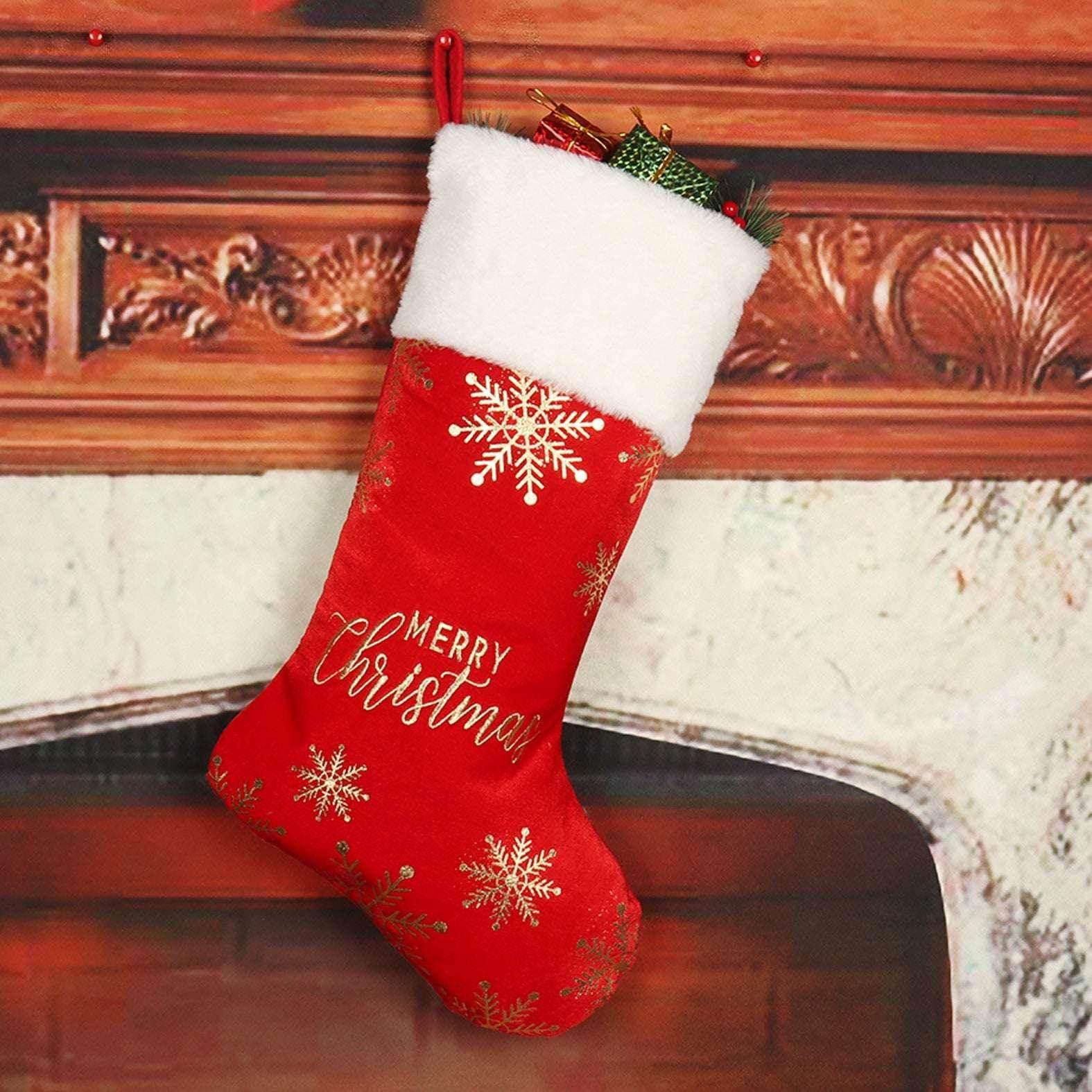 Embroidered Christmas Stockings – Candy & Gifts - ZA-Zola