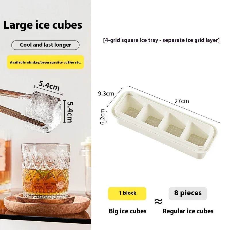 Large Gap Press Ice Cube Mold - Single to 4 Grids - ZA-Zola