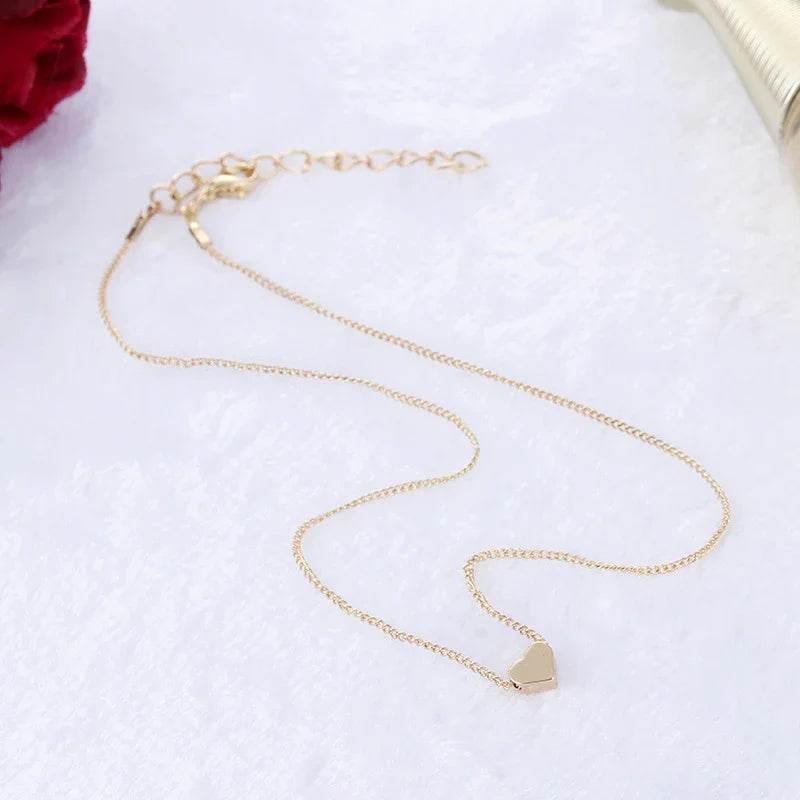 Gold Double-Sided Love Pendant Necklace – Stylish Gift - ZA-Zola