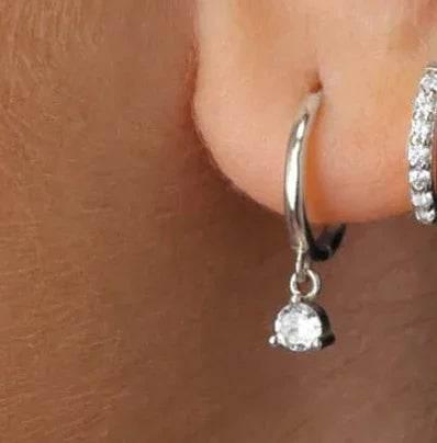 14K Brass Zircon Earrings Set – Chic & Stylish for Women - ZA-Zola