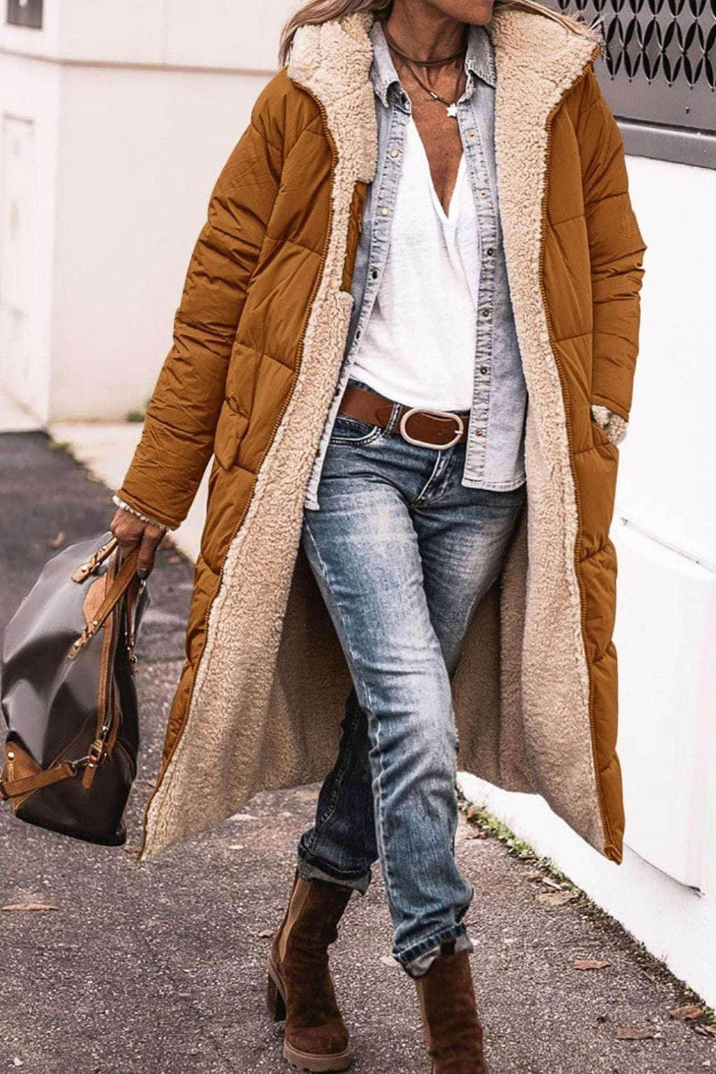 Shop Solid Color Hooded Cotton Jacket for Women | Trendy Street Style - ZA-Zola