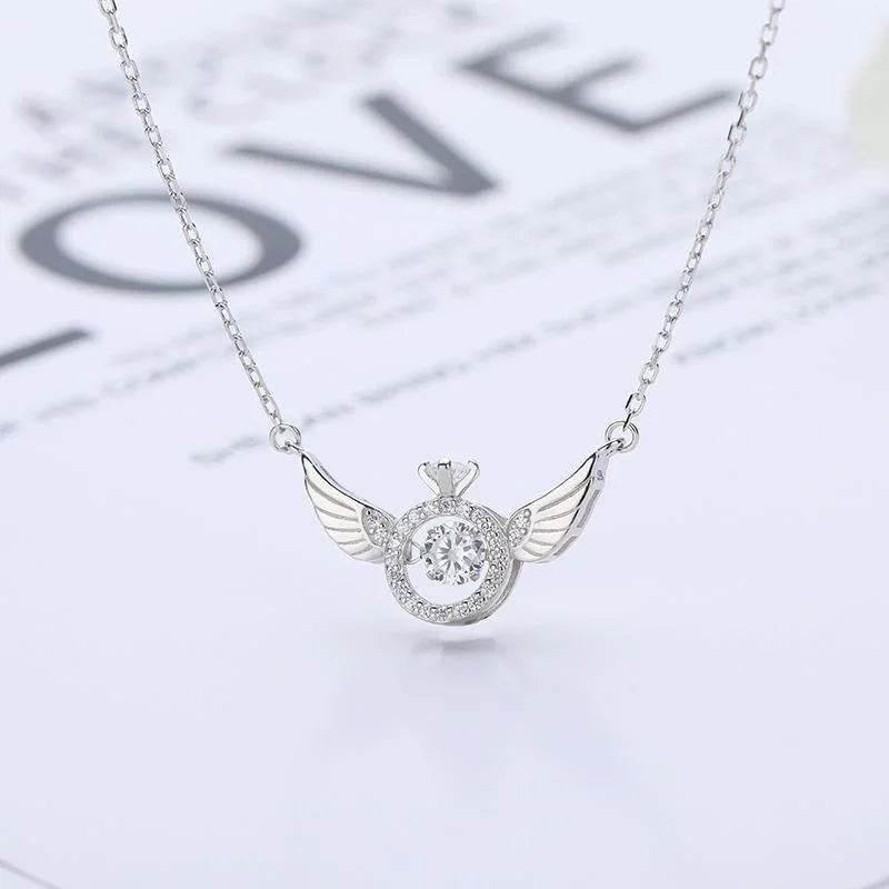 Elegant Angel Wings Necklace – Light Luxury Style - ZA-Zola