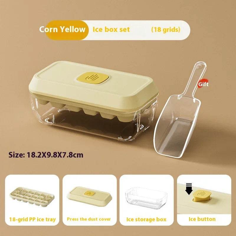 32 Grid Ice Cube Tray with Lid & Shovel – Easy Release - ZA-Zola