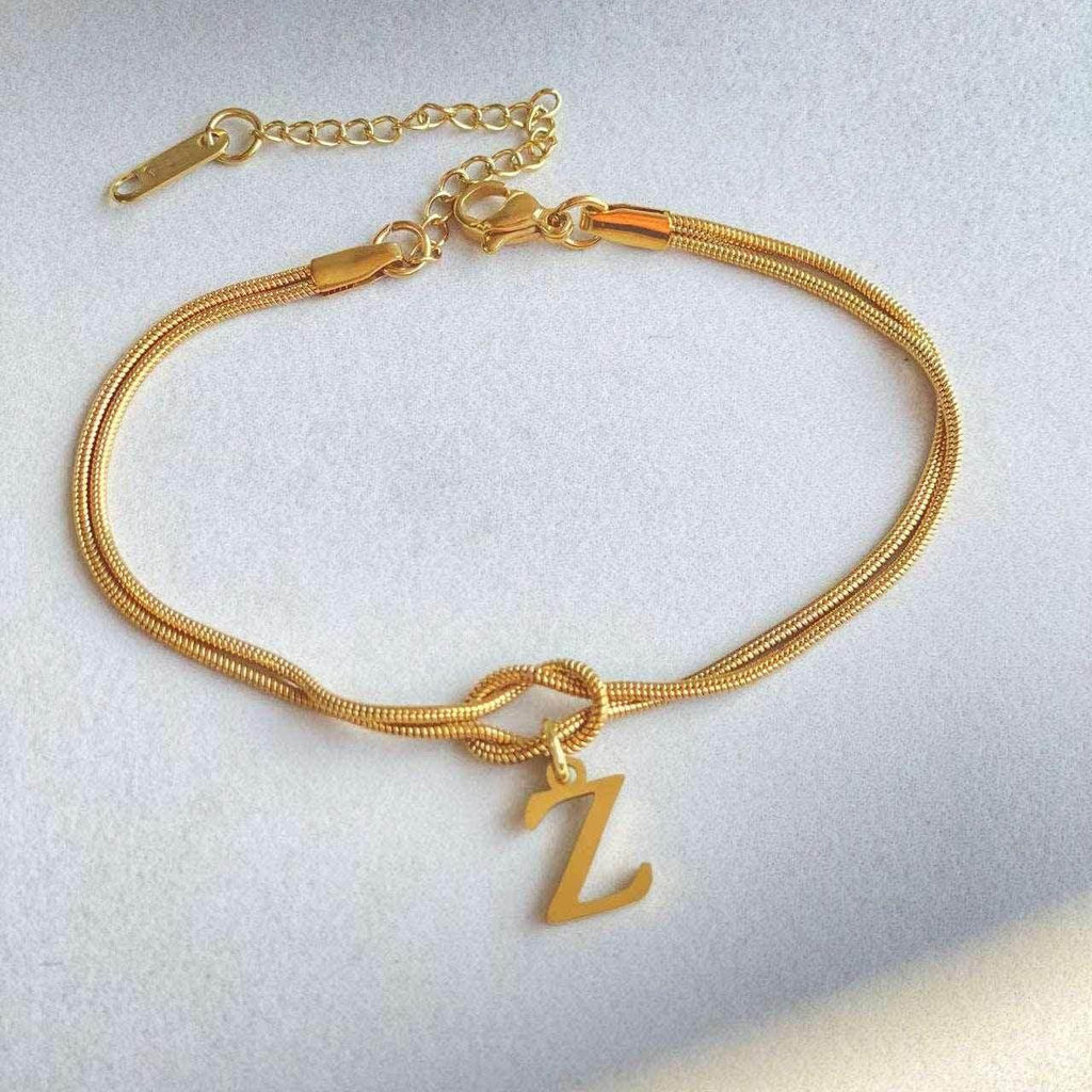 A-Z Love Knot Bracelets | Personalized Jewelry Gift - ZA-Zola