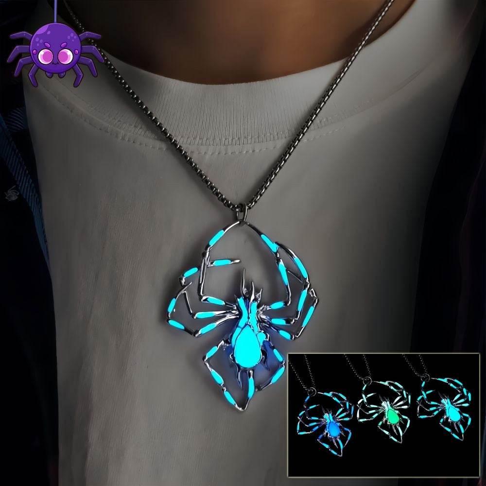ZA-Zola Halloween Glow Spider Necklace - ZA-Zola
